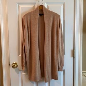 Warm taupe long cardigan